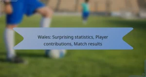 Wales: Surprising statistics, Player contributions, Match results